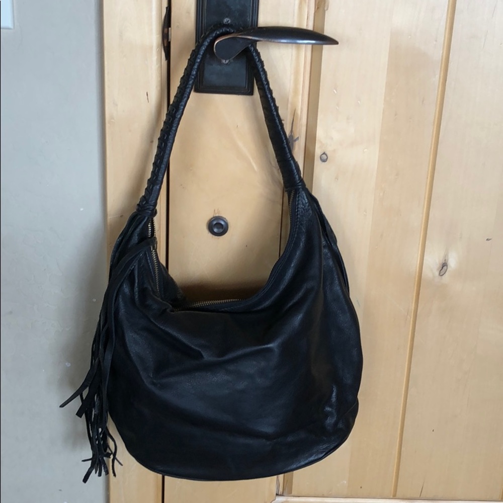 Black Purse with fringe!